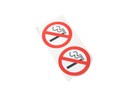 WO27096 - No Smoking Vinyl Stickers